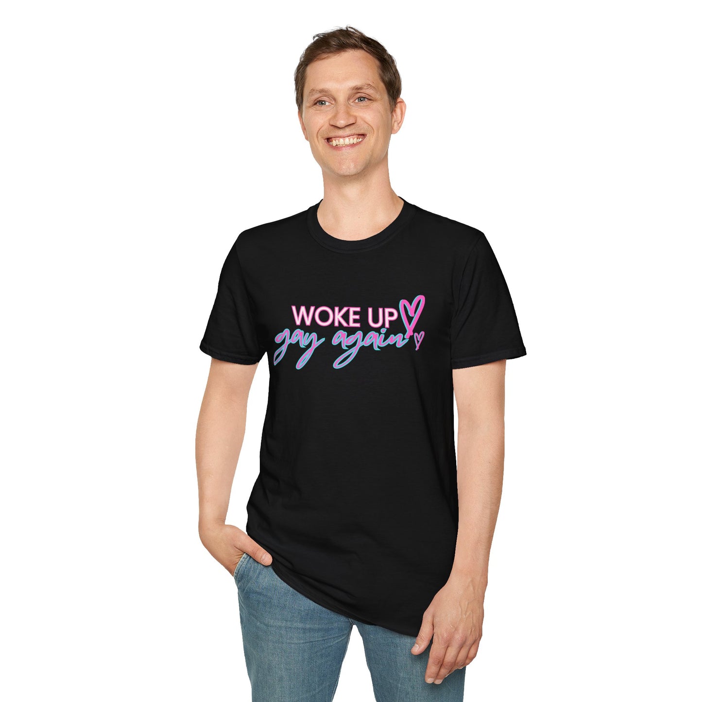 Woke Up Gay Again – The Daily Struggle Tee