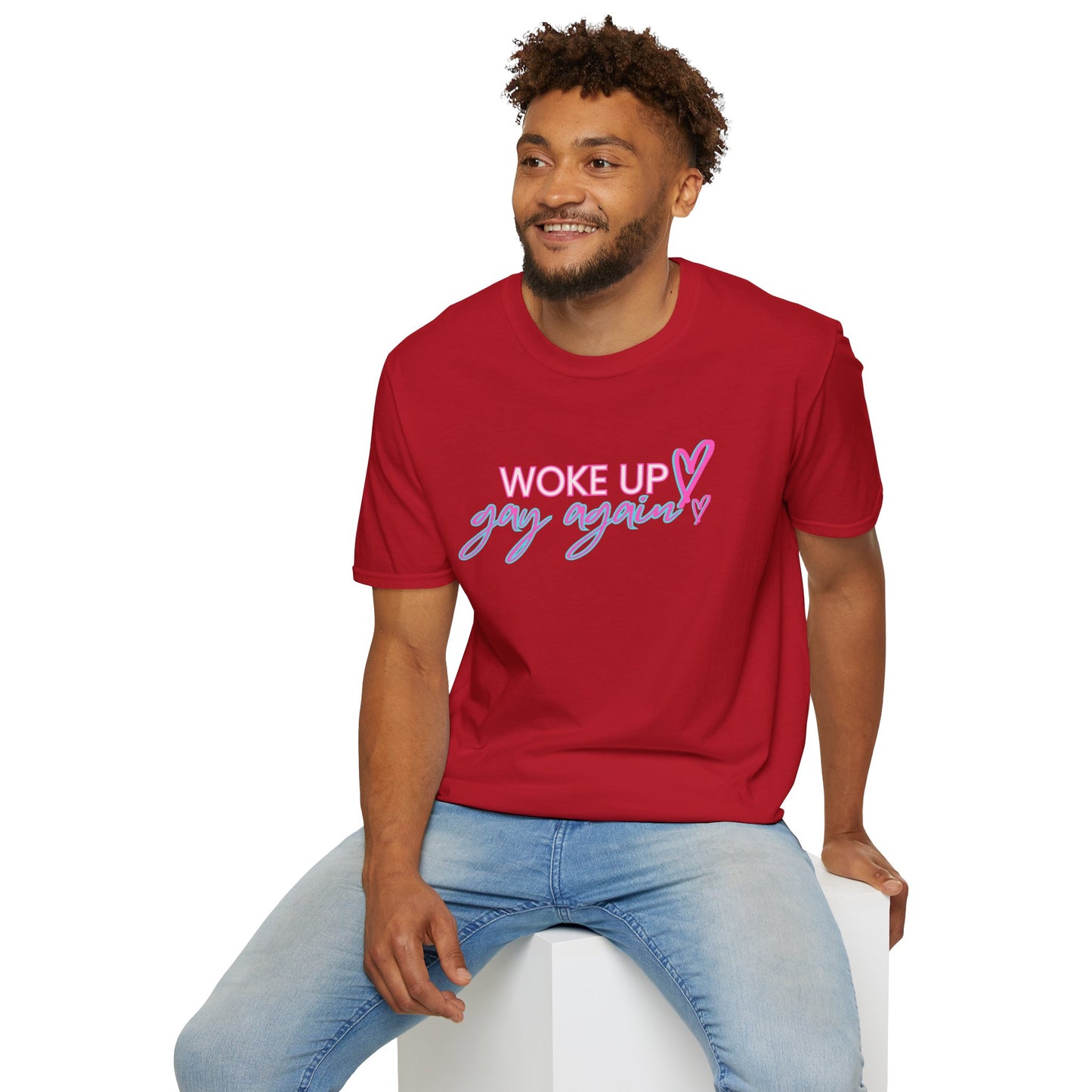 Woke Up Gay Again – The Daily Struggle Tee