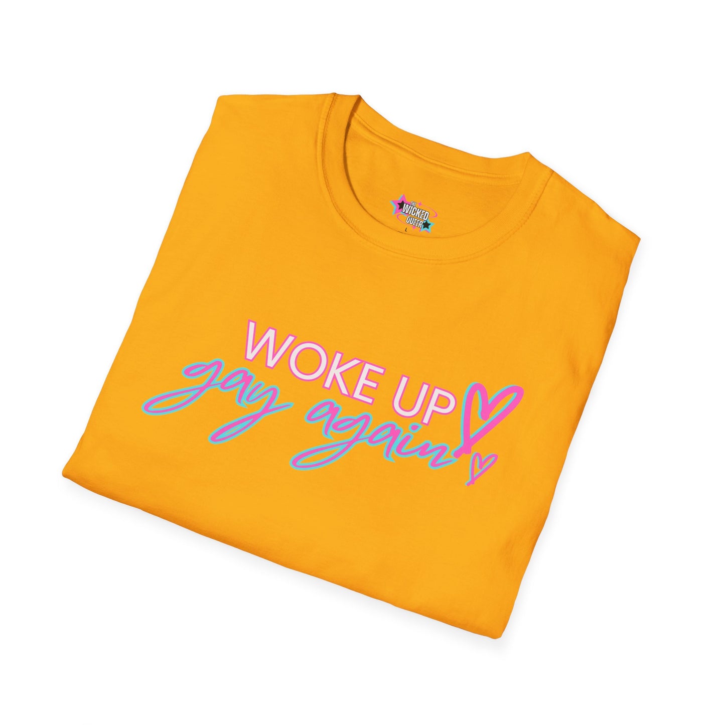 Woke Up Gay Again – The Daily Struggle Tee